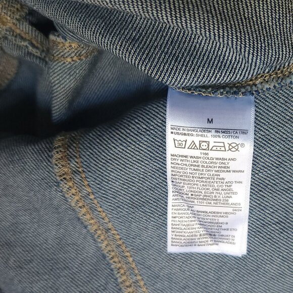 GAP Western Denim Mini Dress Medium NWT - Picture 6 of 6